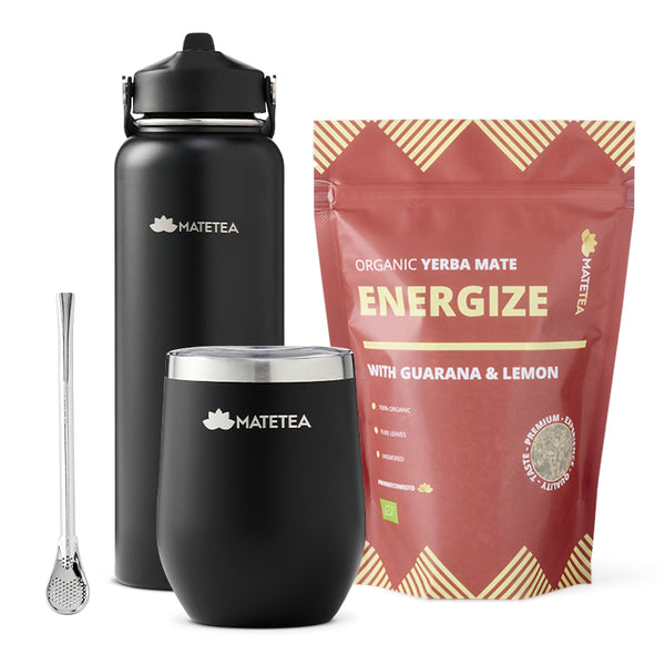 Matetea To-go starterset, Matetea ENERGIZE bio yerba mate tee.