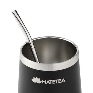 Matetea bombilla und kalabasse. 